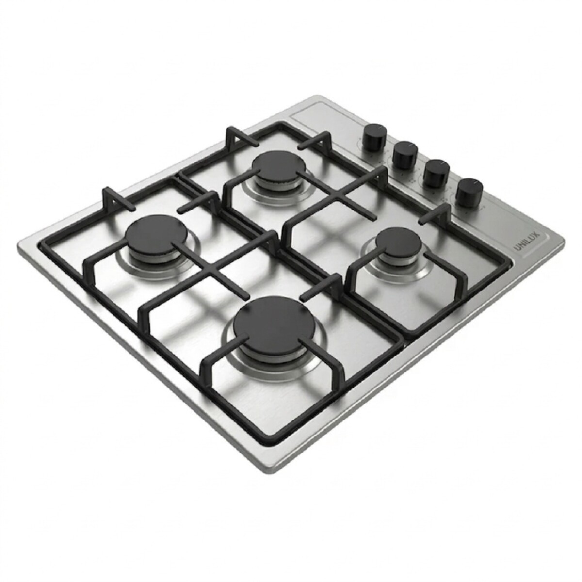 Anafe a Gas Vulcano Quad 4 Hornallas Acero Inoxidable 