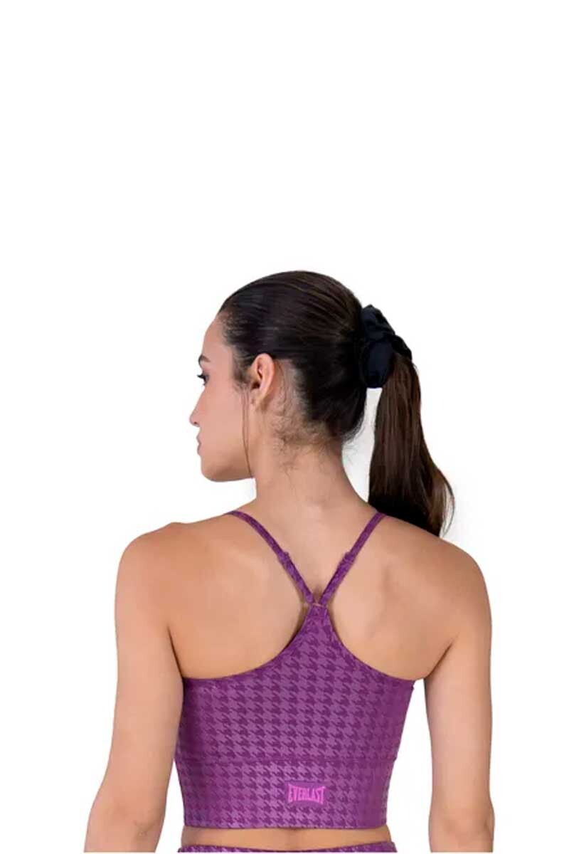 TOP MUJER EVERLAST HOUNDSTOOTH Violeta