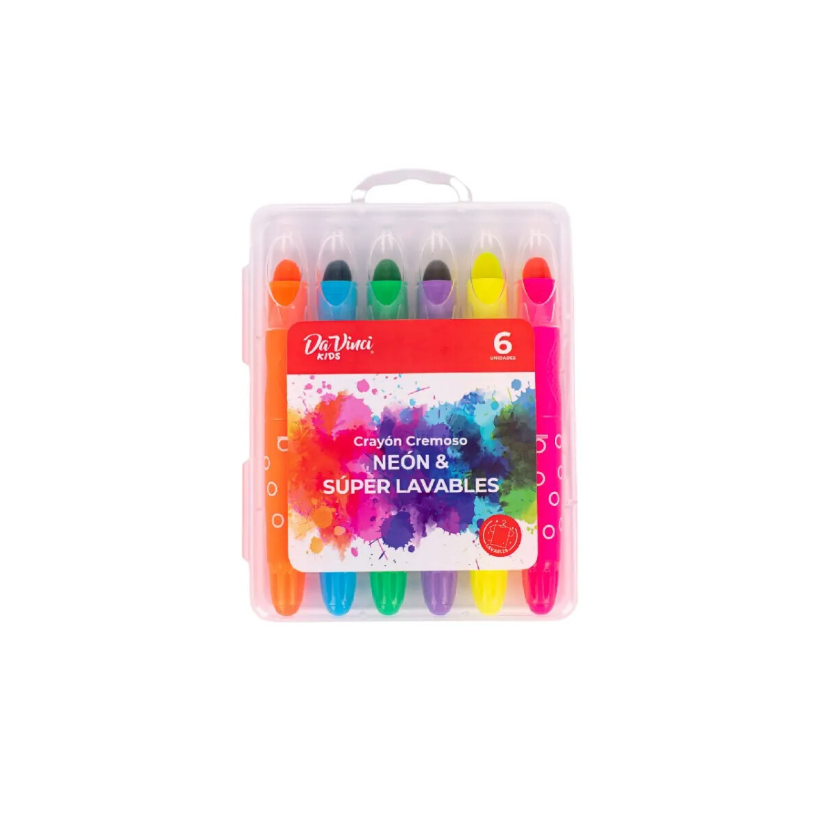 Crayon Cremoso Da Vinci x 6 - Neon y Super Lavables 