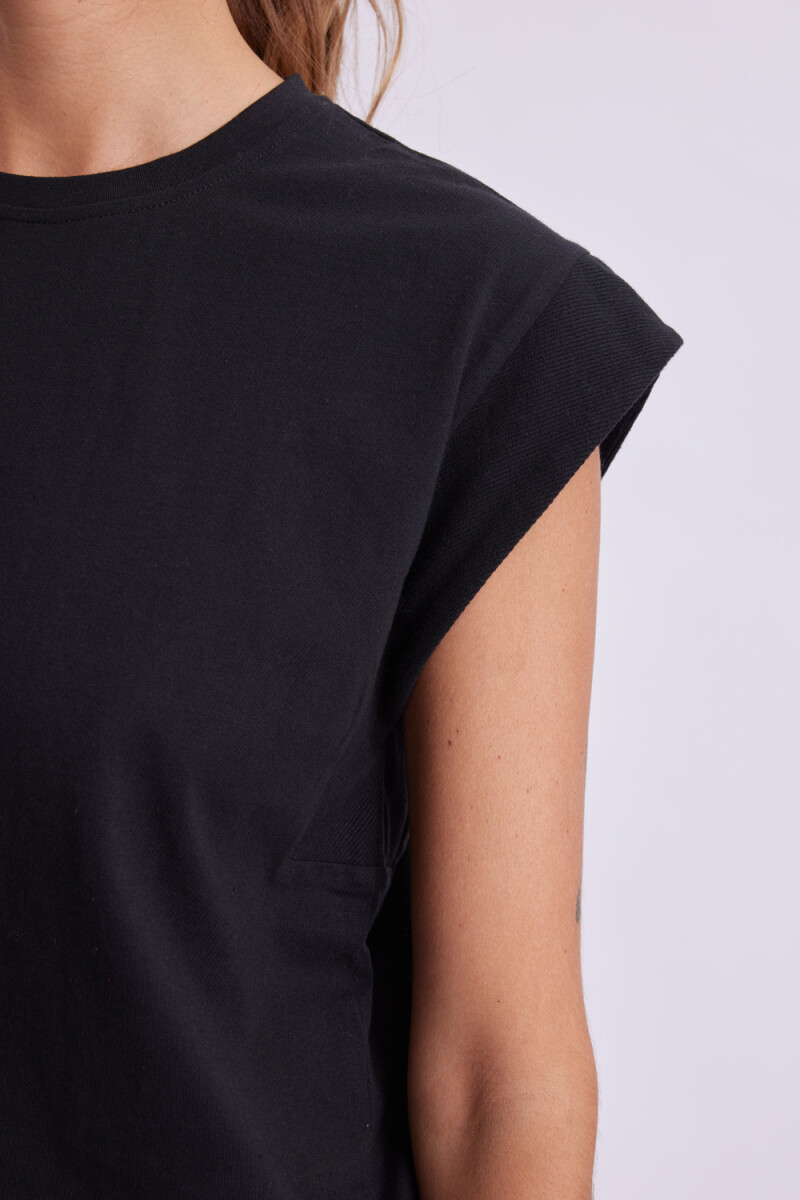 Remera Manga Sisa Negro