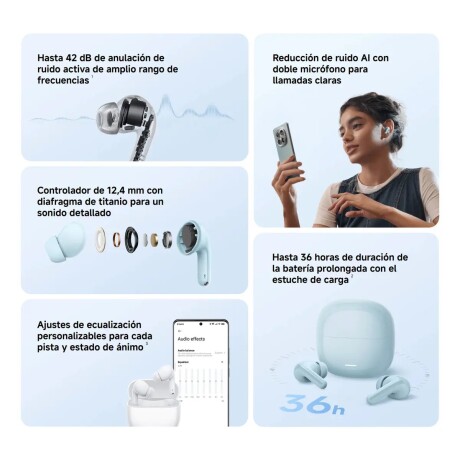 Audífonos Inalámbricos Xiaomi Redmi Buds 8 Lite Celeste 001
