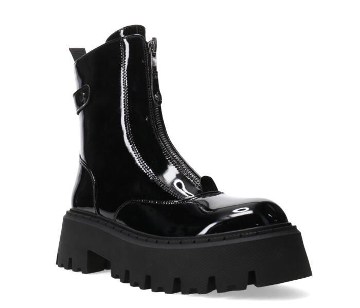 Bota STEVI con cierre en el empeine Black Patent