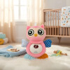 Peluche Búho Para Bebé Con Luz Y Sonido ROSA