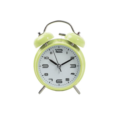 Reloj analogico de escritorio retro Verde