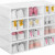Cajas Estantes Organizador Rack Zapatos Zapatera Apilabl X48 Color Variante Corazon Blanco