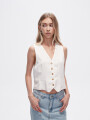 Chaleco Nayara Marfil / Off White