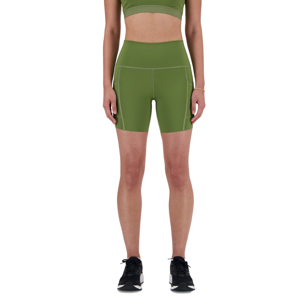 Short New Balance de Dama - ATHLETICS 6 INCH - WS41271DEK - GREEN 