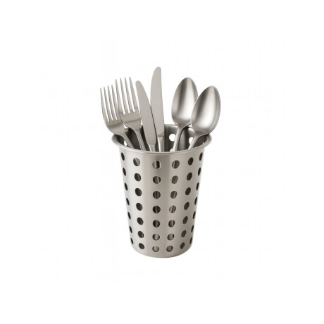 Vaso Perforado Escurre Cubiertos de Acero Inoxidable 10 cm Vaso Perforado Escurre Cubiertos de Acero Inoxidable 10 cm