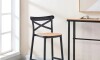 Banqueta Plats - Simil Rattan Negro