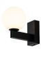 Aplique de Pared spot esfera minimalista NEGRO