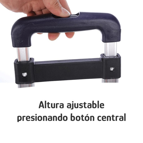 Soporte Para Mochila Con Ruedas Altura Regulable Aluminio Negro