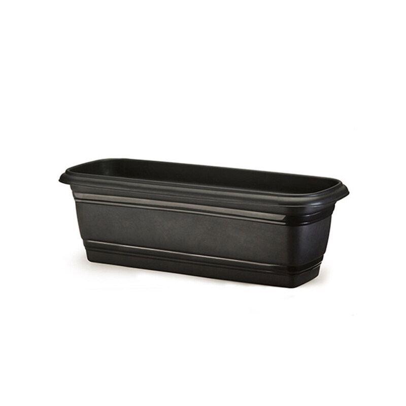 Maceta rectangular 3 lts NEGRO