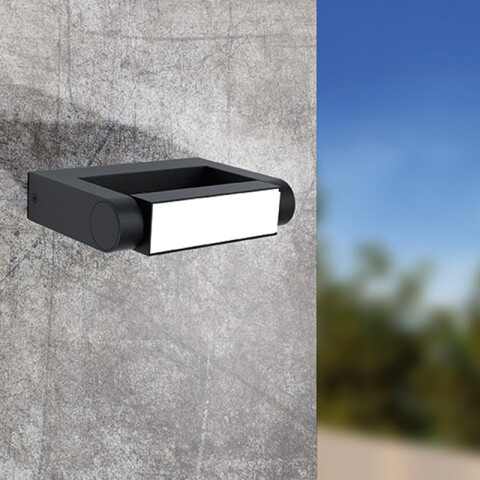 Aplique pared LED luz directa cálida 4,8W IP44 EG0485