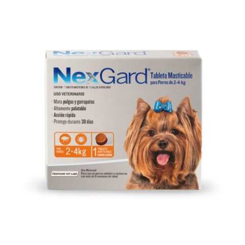 Nexgard Para Perros 2 a 4Kg - 1unidad Nexgard Para Perros 2 a 4Kg - 1unidad