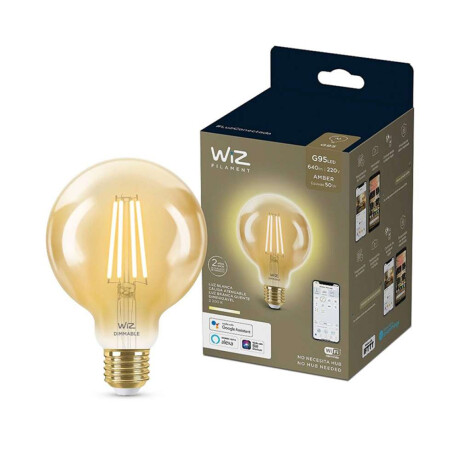 Lampara Vintage Globo Wiz Con Wifi 6,9W, Pase E27