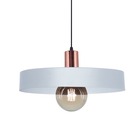COLGANTE 1L BALCARCE BLANCO Y COBRE COLGANTE 1L BALCARCE BLANCO Y COBRE