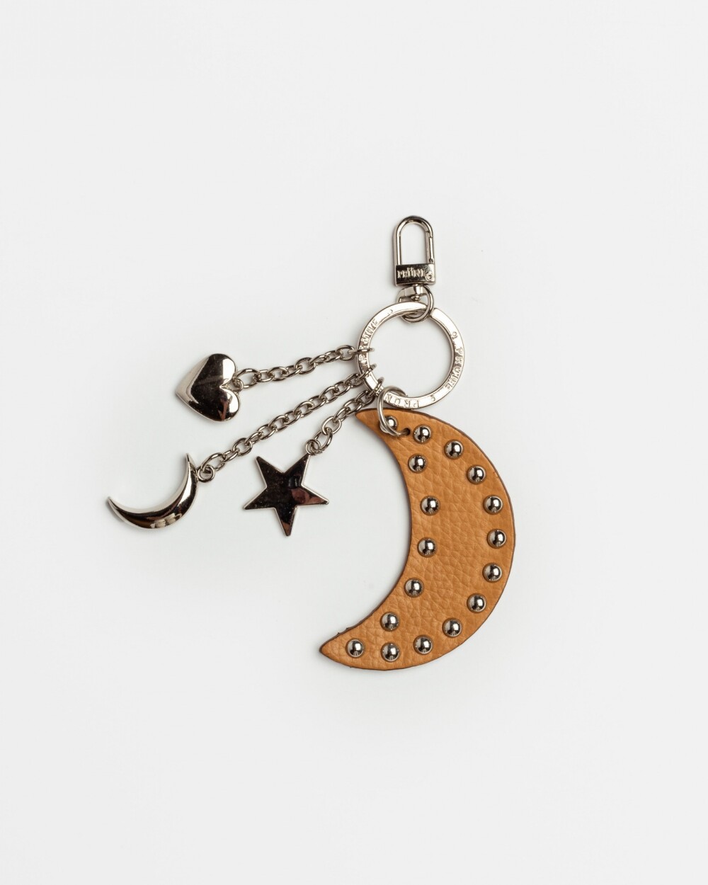 Llavero Starry Night en cuero graneado Cuoio