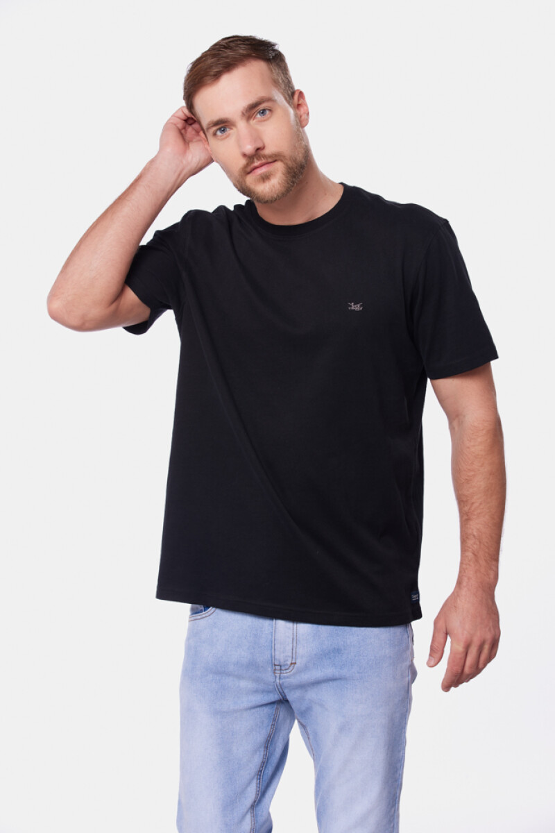 REMERA LISA - Negro 