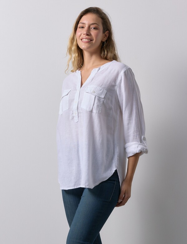 Blusa Lino BLANCO