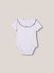 Body Con Cuello De Popelin Hilo A Contraste Blanco