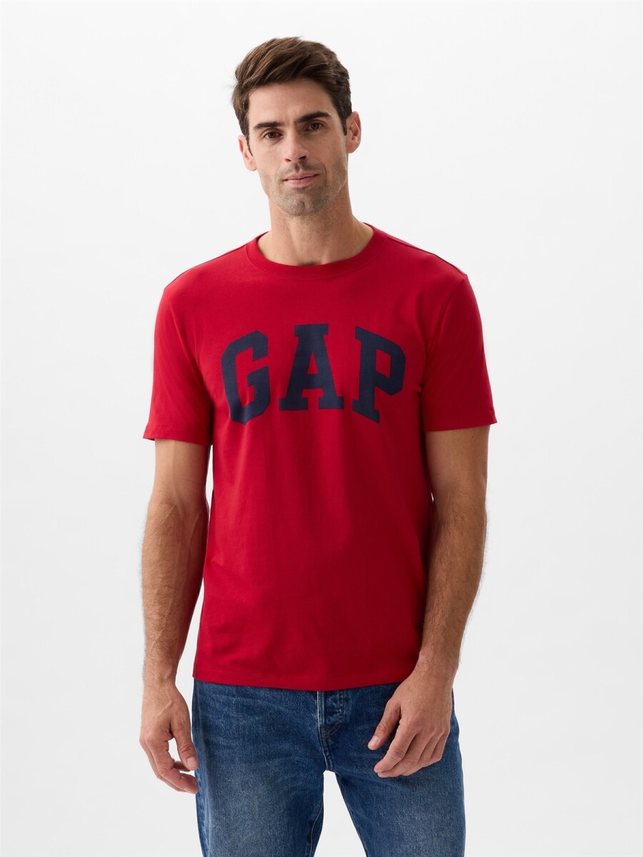 Remera Logo Gap Hombre - Red Apple 