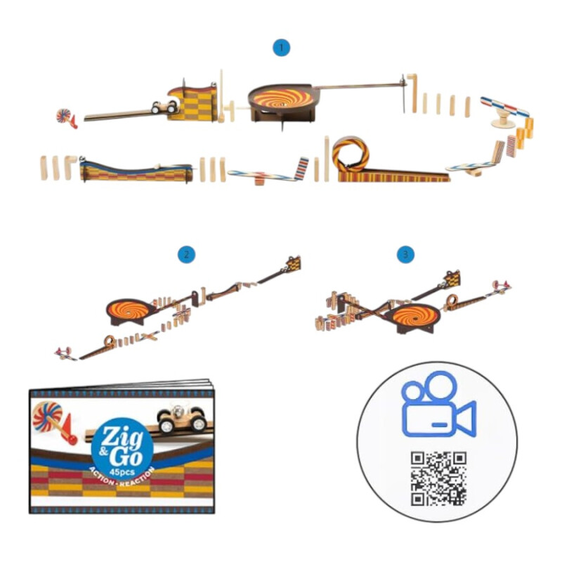Juego de Mesa Zig & Go 45 Piezas Djeco Juego de Mesa Zig & Go 45 Piezas Djeco