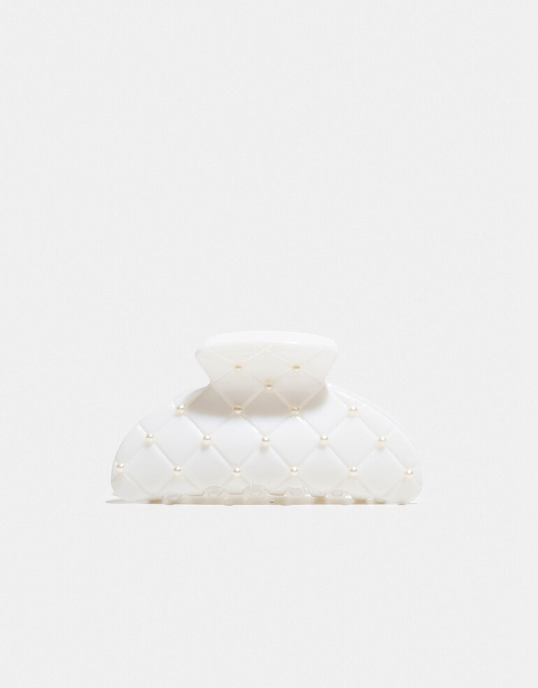 Broche Strass Broche Con Strass - Blanco Crudo