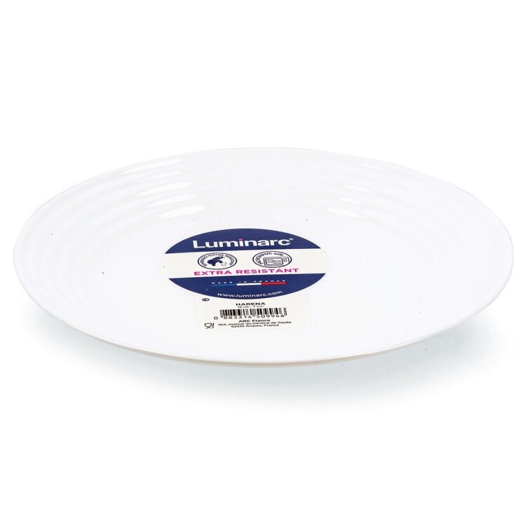 PLATO LLANO BLANCO HARENA 25 CM BLANCO