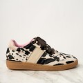 Imagen de Zapatilla Pelo Animal Print Vaca - Marrón