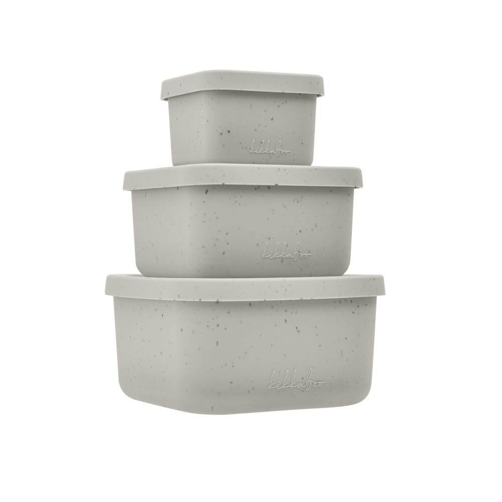 Set x3 tupper silicona KIKKABOO beige