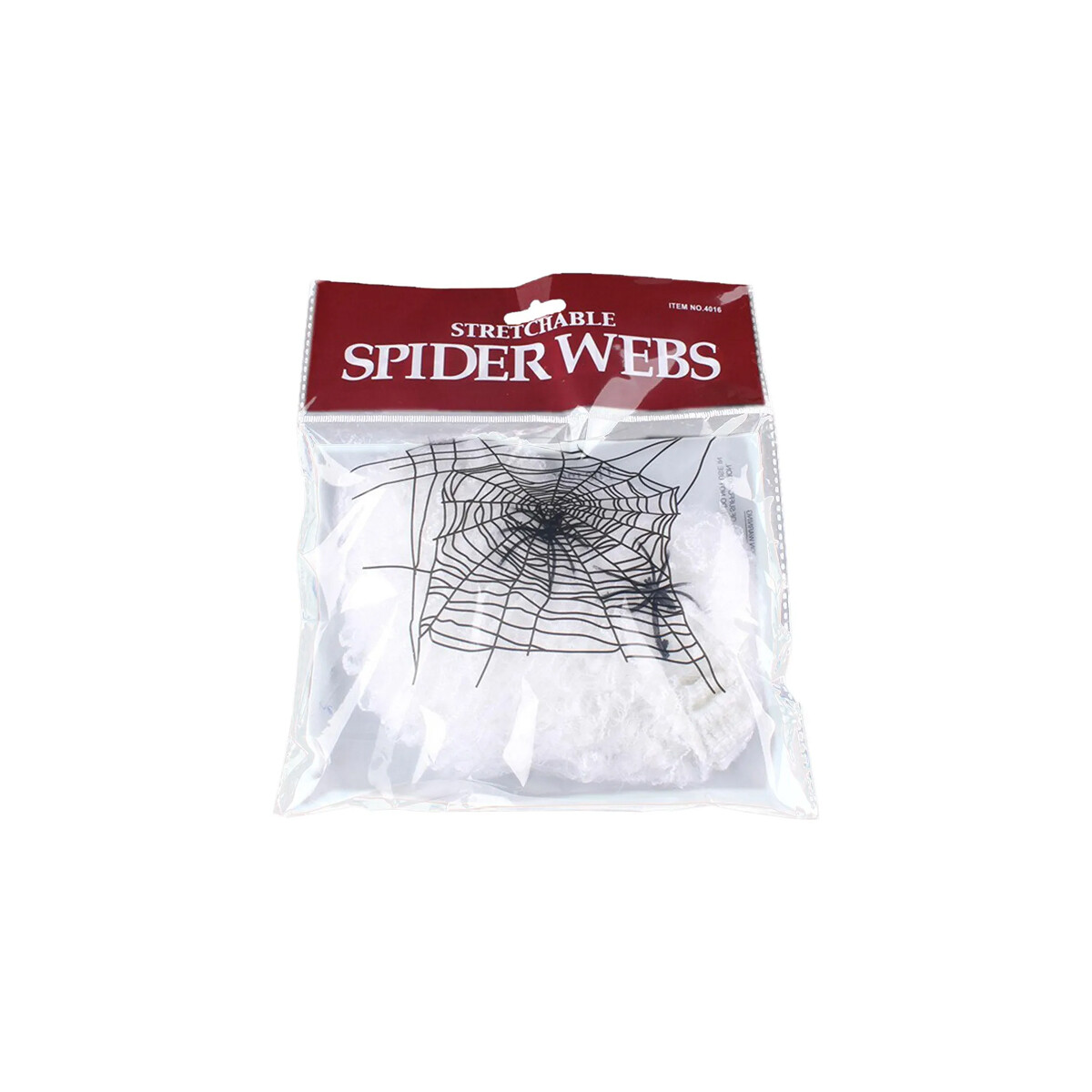 Telaraña decorativa Halloween con arañas - Blanco 