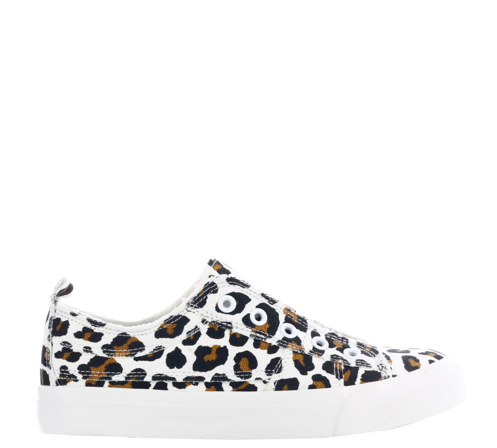 Deportivo CROQUI de lona sin cordones Leopard