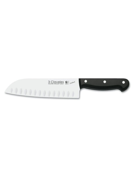 CUCH. SANTOKU 18CM AC.IN. M/NGO UNIBLOCK 3CLAVELES CUCH. SANTOKU 18CM AC.IN. M/NGO UNIBLOCK 3CLAVELES