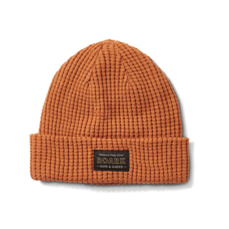 Gorro Lana Roark Waffle Naranja