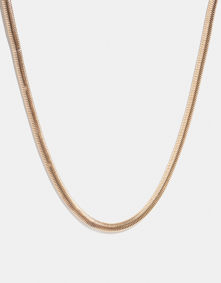 Collares Cortos Metal Collar Corto De Cadena - Dorado