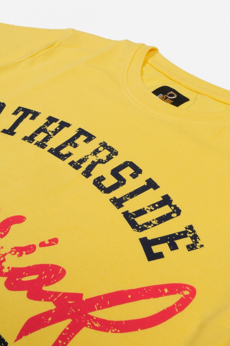 Remera estampada AMARILLO