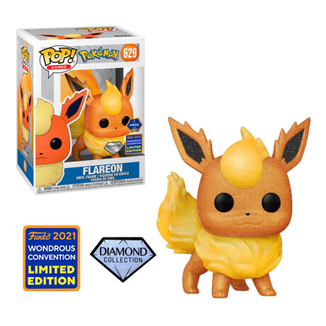 Flareon Pokemon [Diamond - 2021 Wondrous Convention] - 629 Flareon Pokemon [Diamond - 2021 Wondrous Convention] - 629