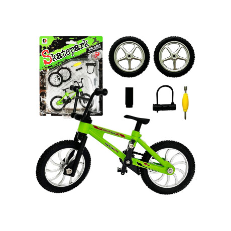 Mini bicicleta de juguete con accesorios Verde