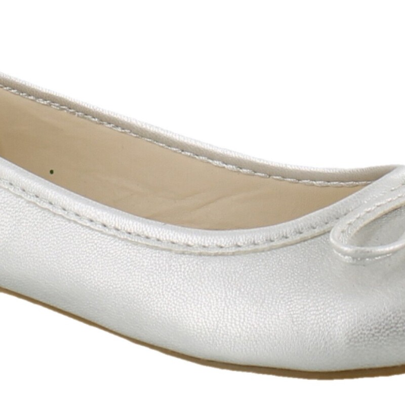 Ballerinas Infantiles Croco Kids Plateado
