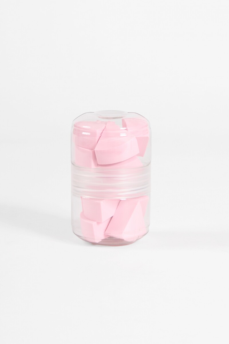 Set de esponjas beauty frasco rosa