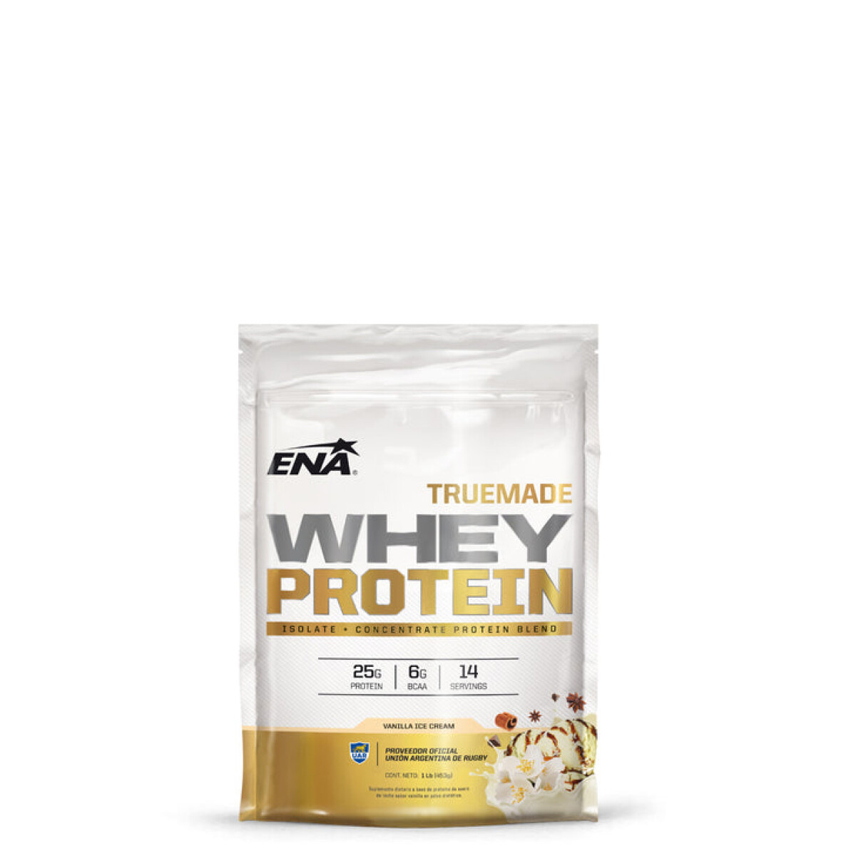 Suplemento Ena Whey Protein Truemade - Sabor vainilla - Vainilla 