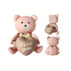 Globo Oso Love You Rosa con Marron