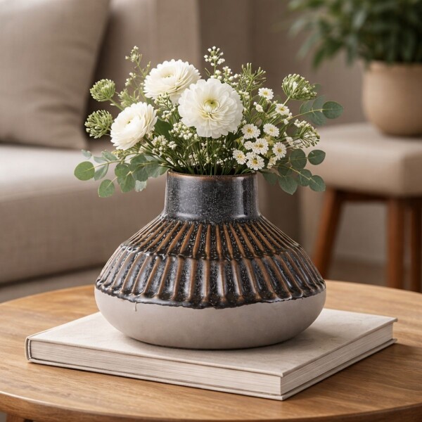 FLORERO SATIN Gris - Medium
