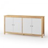 Cómoda 4 Puertas - Mari Blanco