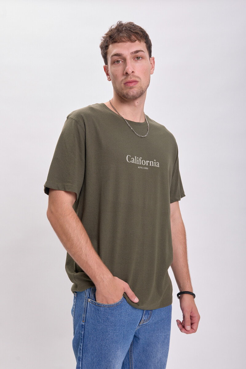 Remera estampa - California Verde 