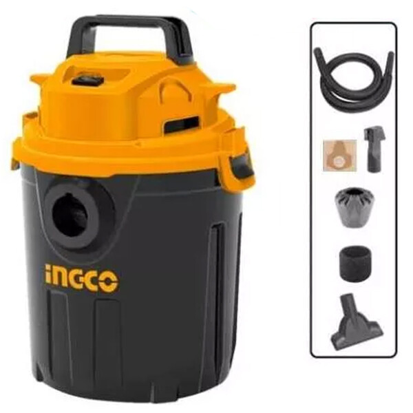 ASPIRADORA 10LT SECO HUMEDO TANQUE PLASTICO INGCO VC10101 ASPIRADORA 10LT SECO HUMEDO TANQUE PLASTICO INGCO VC10101