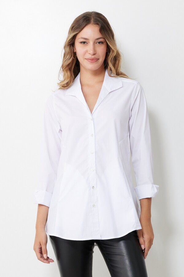 Camisa Algodon BLANCO