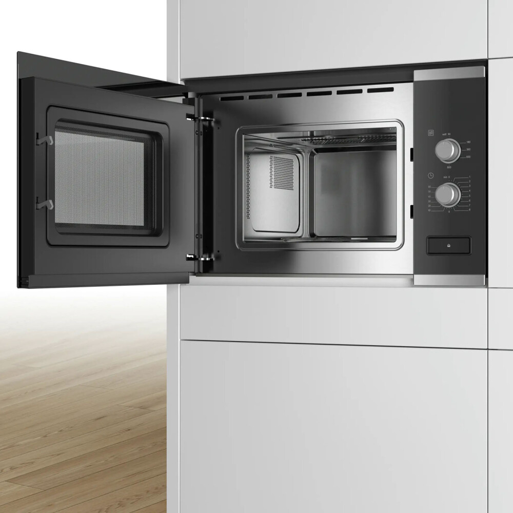 MICROONDAS DE EMPOTRAR 20-LITROS NEGRO BOSCH BFL520MS0