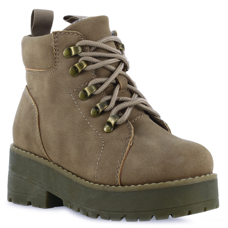 Bota de Niña Mini Miss Carol PITI acordonada Beige