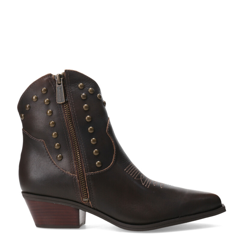 Botas de Mujer Bottero caña baja con tachas 347709 Marrón